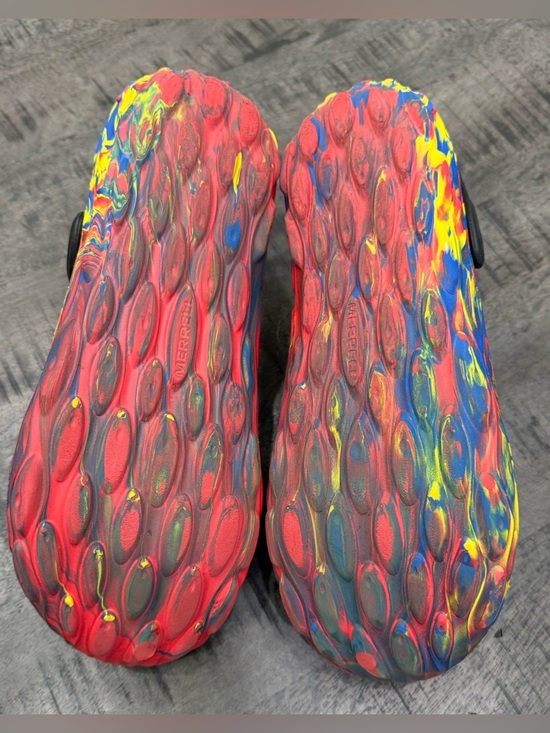 Merrell Multicolor Red Blue Yellow Slip-On Sandals with Charm Accents main image 4